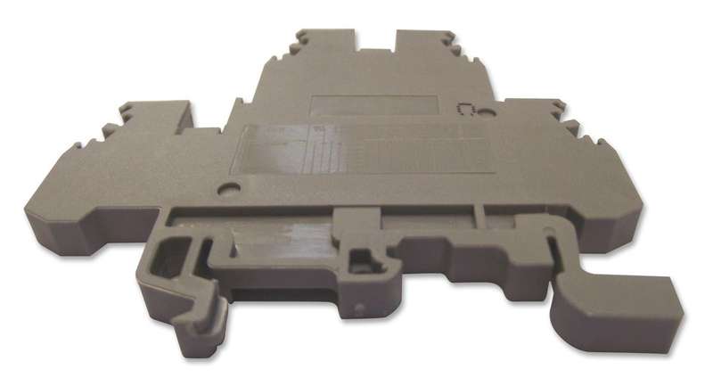Entrelec (011549013) DIN Rail Mount Terminal Block, 4 Ways, 22 AWG, 12 AWG