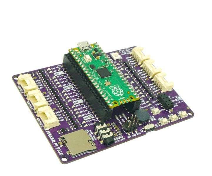 Cytron Maker-Pi-Pico-Nb Raspberry Pi Pico Board, 4.5 V To 5.5 V Supply