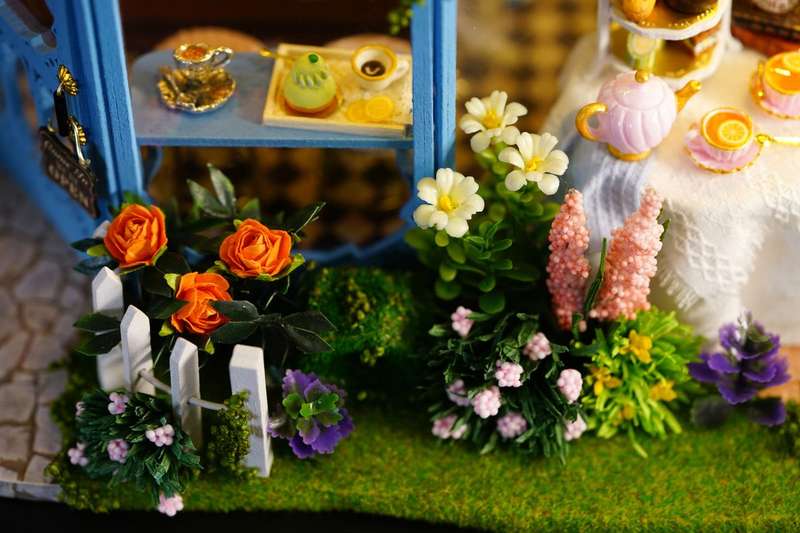Cuteroom DIY Miniature House - Tea House Rose Garden
