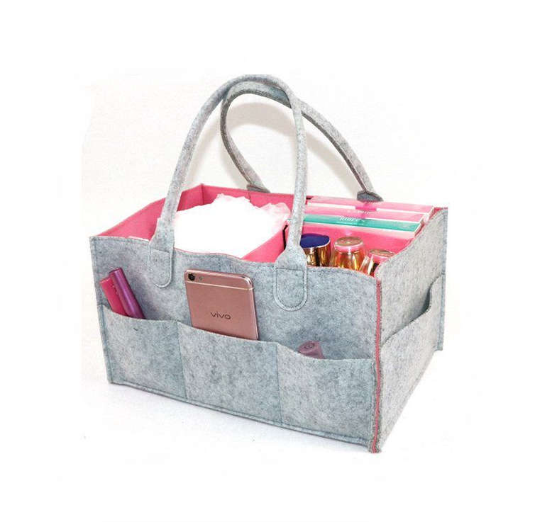 Nappy Organizer- grey & pink