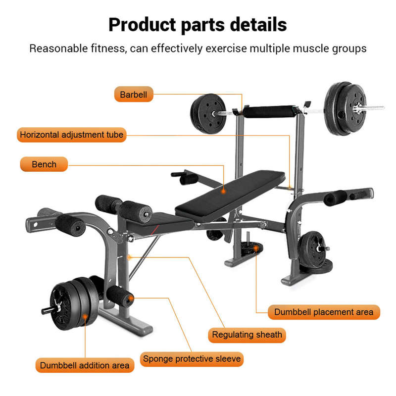 Adjustable Foldable Multi-Functional Weight Bench Weight Lifting Bench