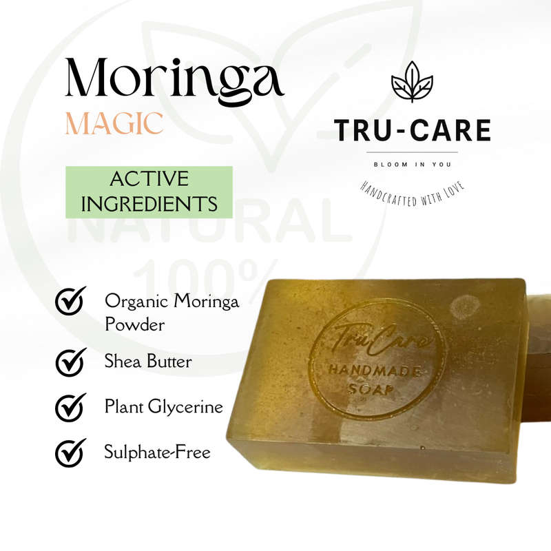 Moringa Magic Glycerine Soap  120g (2 Pack)
