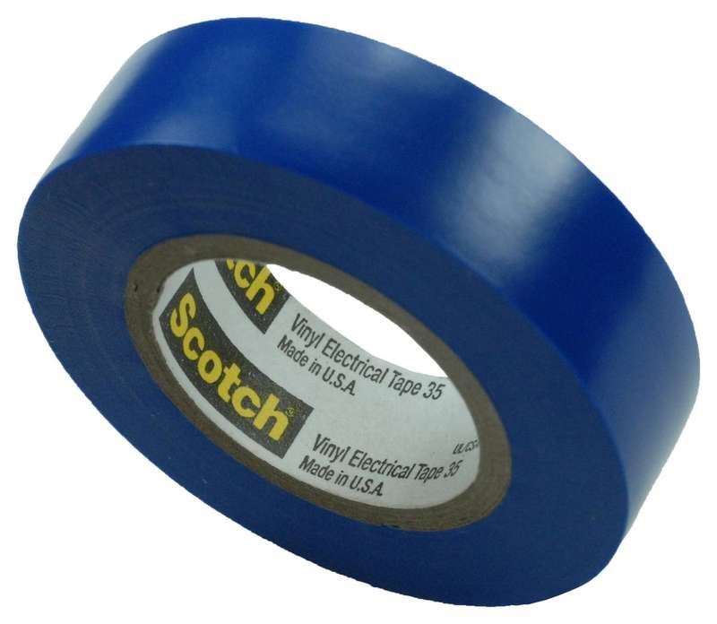 3M (35 BLUE (1/2"X20FT) Electrical Insulation Tape, 12.7 mm x 6.1 m