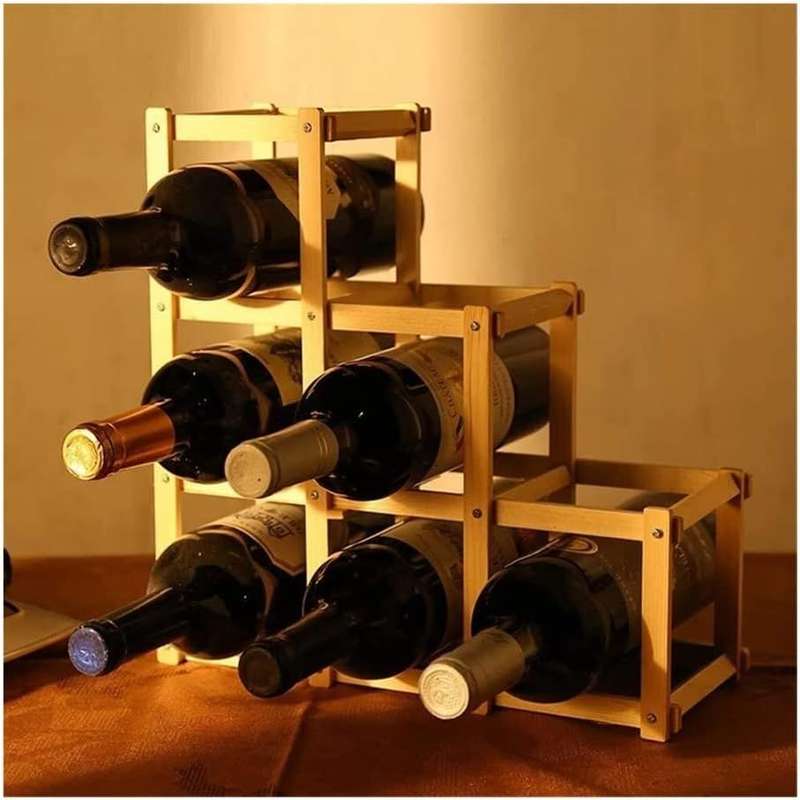 Collapsible Wooden Wine Rack