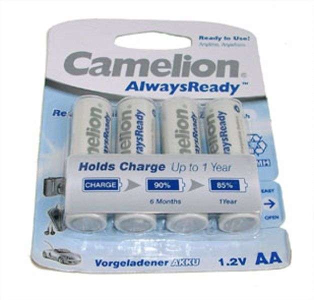 CAMELION NH-AA2100ARBP4 (MEC) AA=Size Battery NiMH 2A1 Priced Per 4/Pack