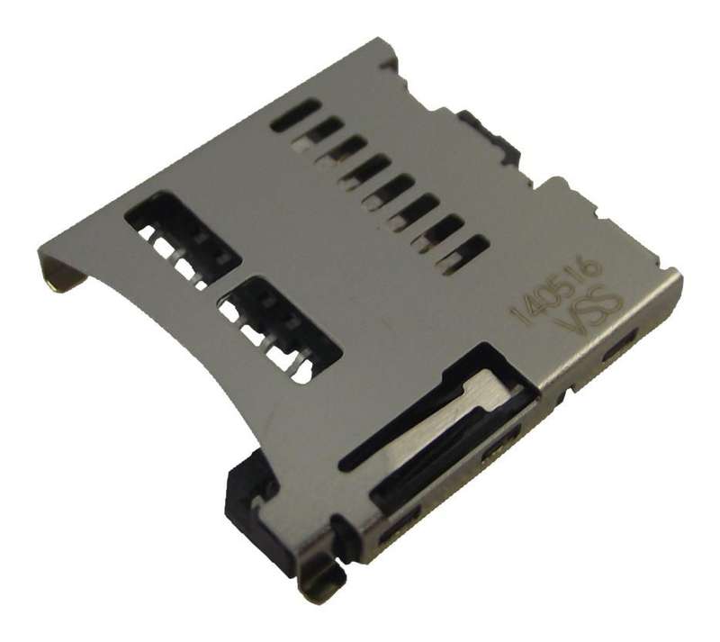 Molex (47352-1001) Memory Card Connector, MicroSD, Push-Push, 8 Contacts