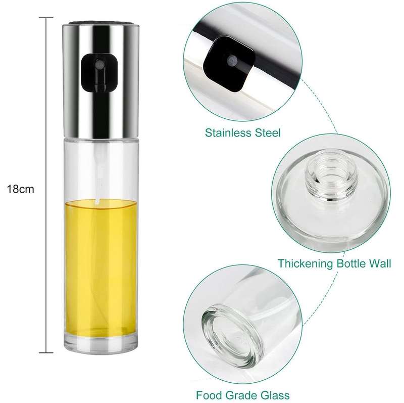 Oil & Vinegar Glass Spray Bottle (100ml) Set of 4