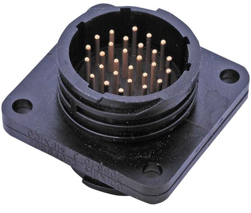 TE Connectivity (205843-1) Circular Connector, Flange Mount Receptacle