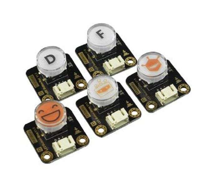 DFRobot (DFR0785) LED Button, 27 × 26.5 mm, PH2.0-3P, 3.3 V to 5 V