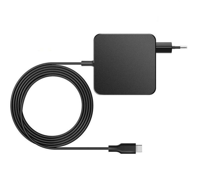 Power Supply Adapter Universal Laptop Charger 5-20V USB Type C- 65W Balck