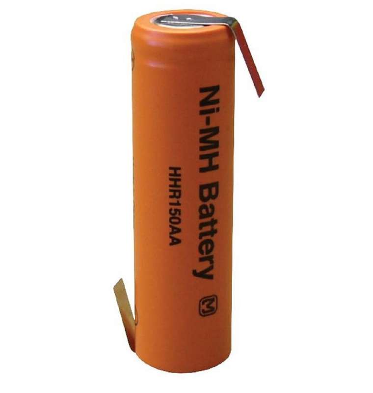 Panasonic HHR-150AA-1Z Rechargeable Battery, Single Cell, 1.2 V, AA