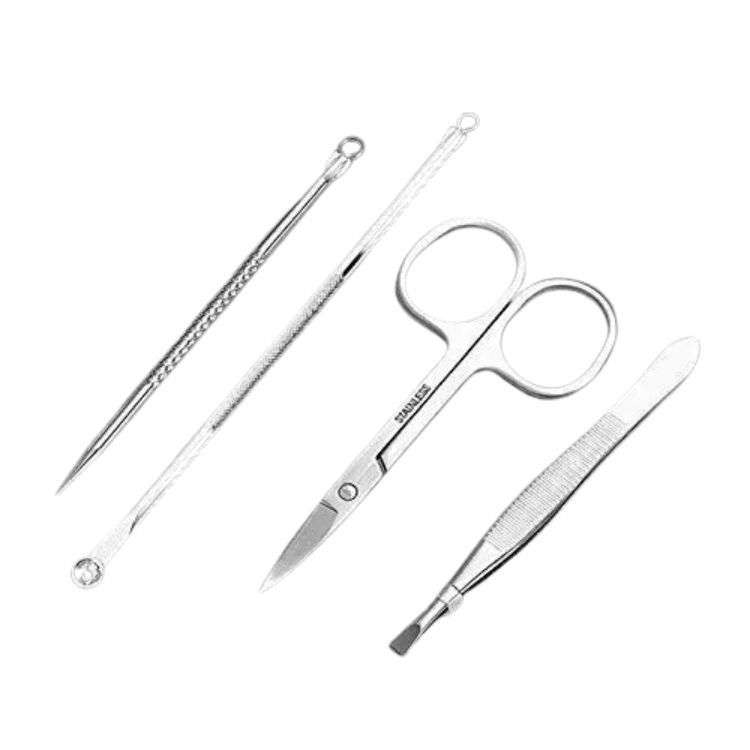 DHAO-Nail Clippers Set 18 Piece Stainless Manicure Pedicure Kit Nail Tools