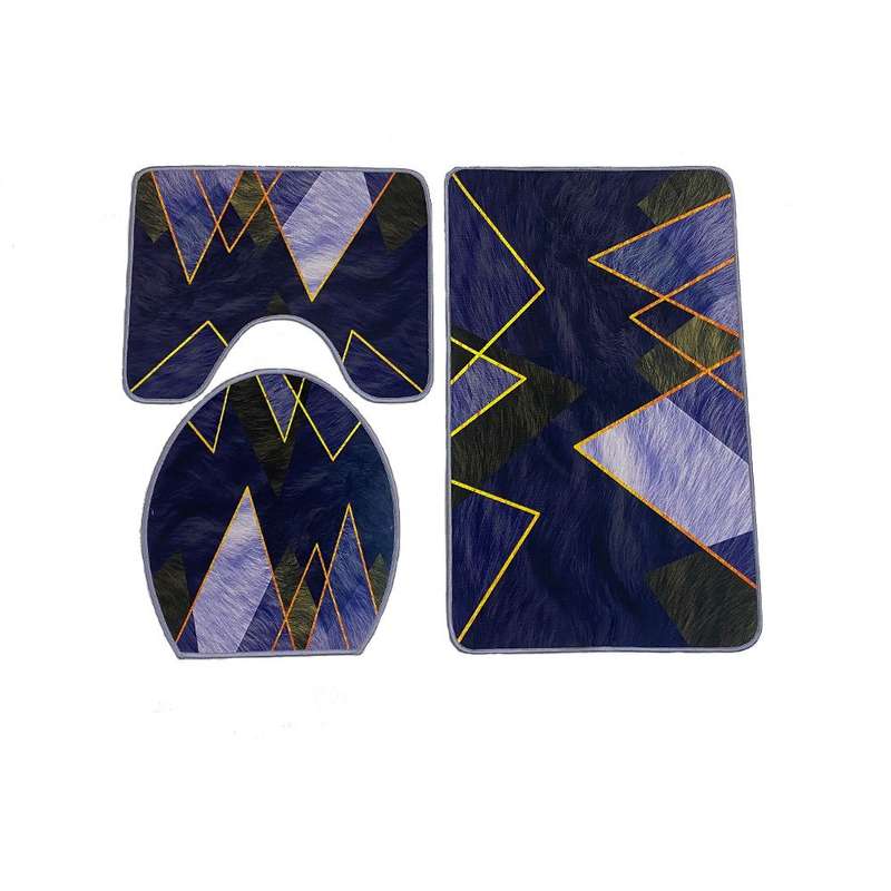 New Look 3 Piece Fancy 3D Bathroom Mats Set