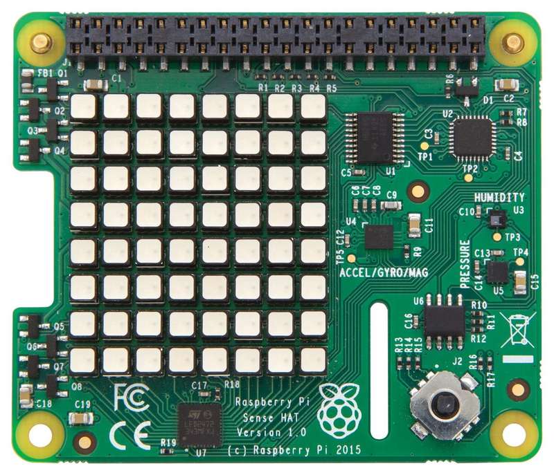 RASPBERRY-PI RASPBERRYPI-SENSEHAT - Daughter Board, Raspberry Pi Sense HAT