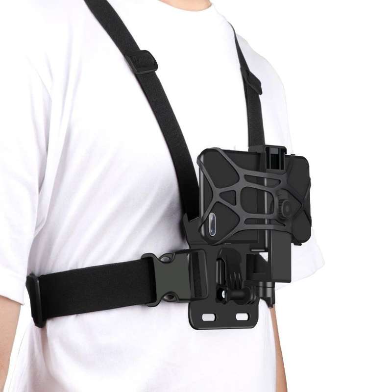 Universal Cell Phone Chest Mount Harness Strap Holder