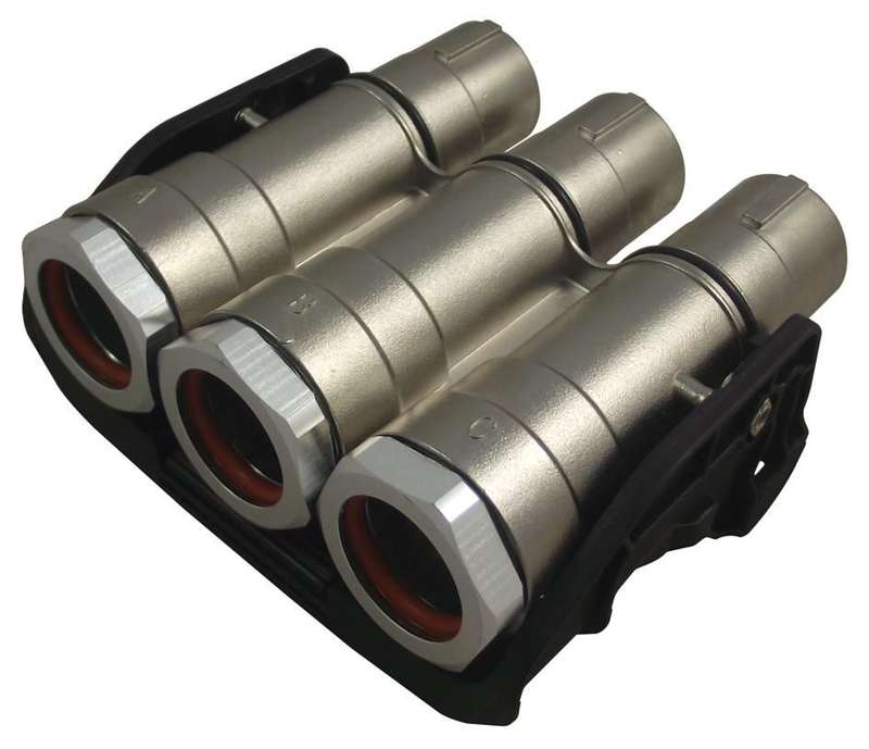 Amphenol (PL183X-301-70) Rectangular Power Connector, Cable, 3 Contacts