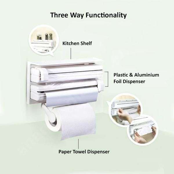 Triple Paper Dispenser Kitchen Tool