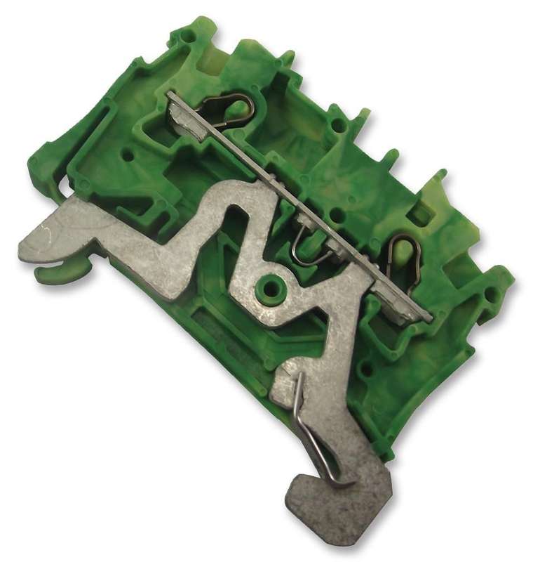 Wago (2001-1207) DIN Rail Mount Terminal Block, 2 Ways, 22 AWG, 14 AWG