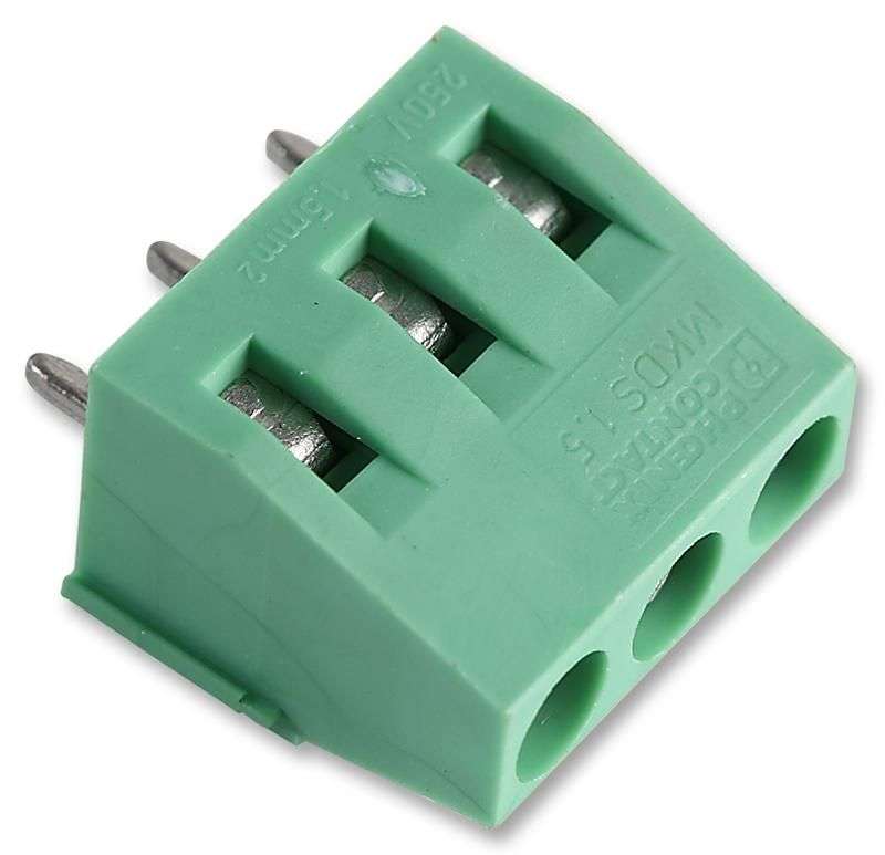 Phoenix Contact (MKDS 1,5/3) Wire-To-Board Terminal Block, 5 mm, 3 Ways