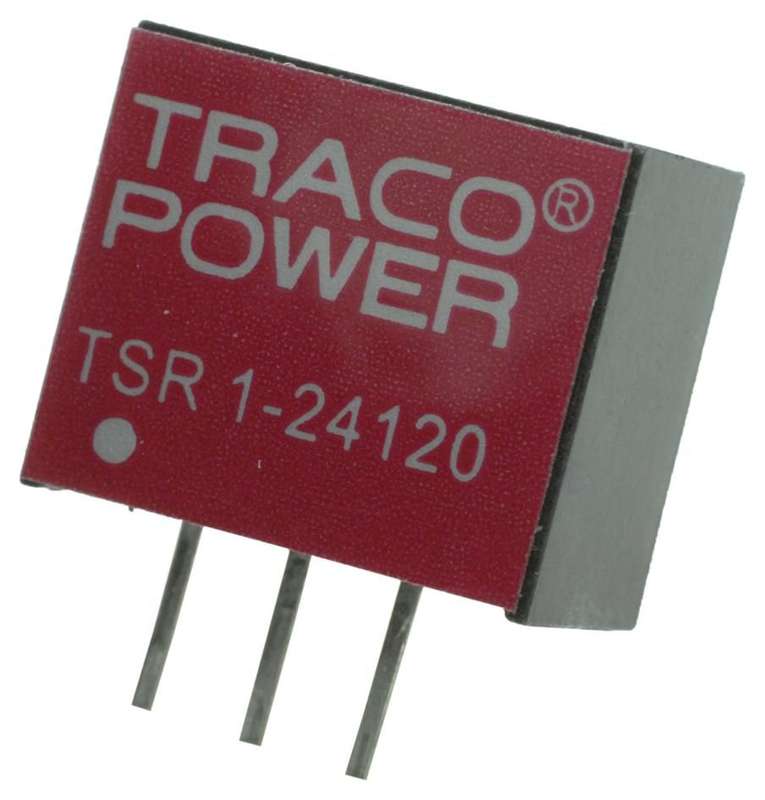 Traco Power (TSR 1-24120) DC/DC Converter, ITE, 1 Output, 12 W, 12 V, 1 A
