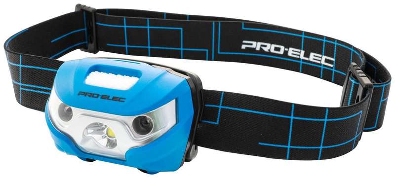 Pro Elec (PE000051) LED Torch, Headlight, 200 lm, 3 x AAA Battery