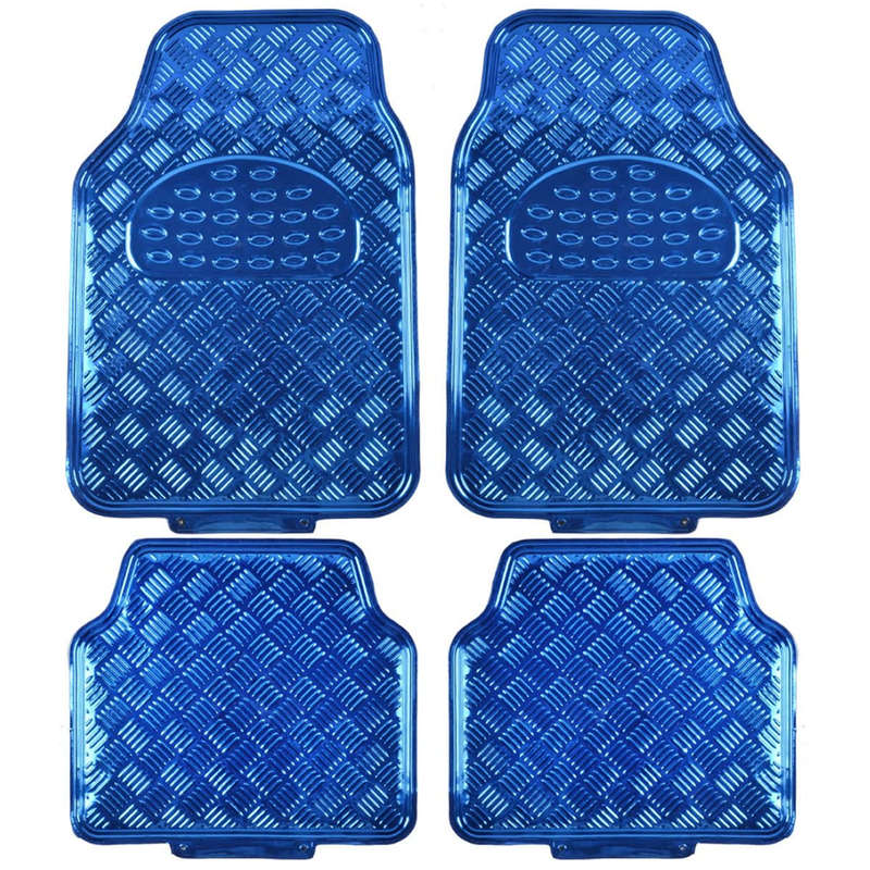 Metallic Car Mat Set - 4 Piece Set