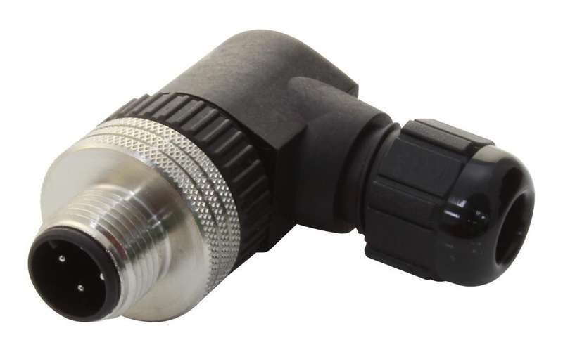 Molex (120071-0040) Sensor Connector, M12, Male, 4 Positions, Solder Pin