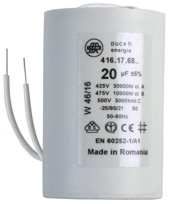 Ducati (4.16.17.68.06) Motor Run Capacitor, Metallized PP, Can