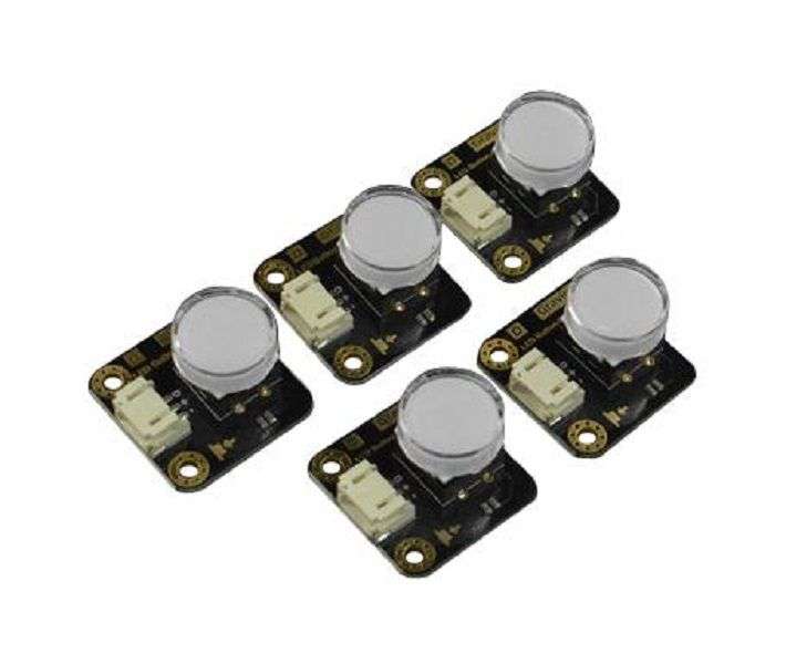 DFRobot (DFR0785) LED Button, 27 × 26.5 mm, PH2.0-3P, 3.3 V to 5 V