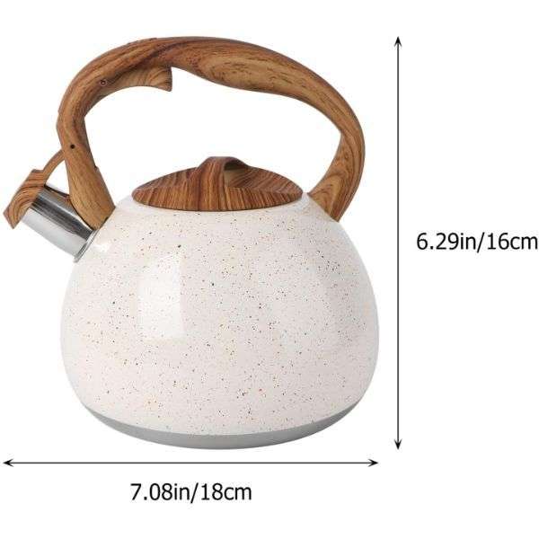 None Electric Stove Top Whistling Tea Kettle - 3 Litre