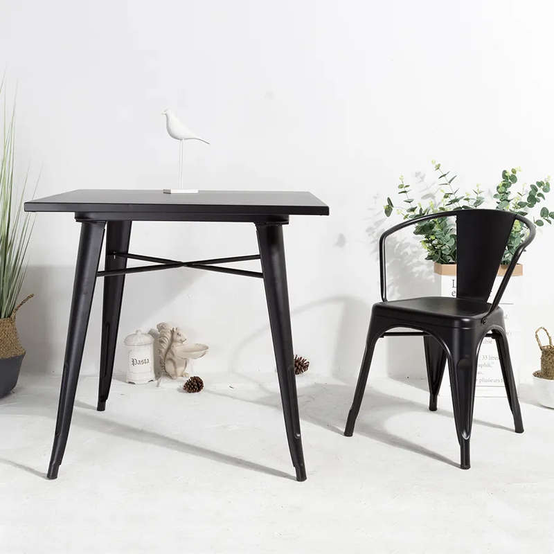 Modern Dinning Table-Metal-Black