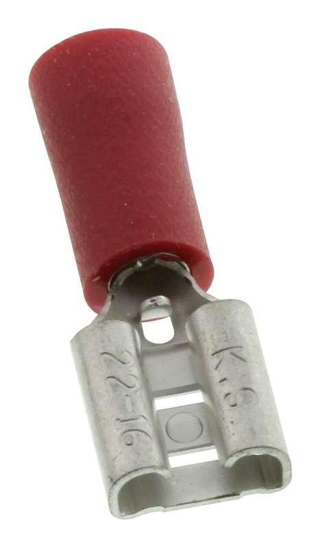 Multicomp Pro (FDD1-250) Quick Disconnect Terminal, 0.25" x 0.032", 22 AWG