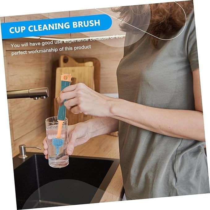 Bottle Brush Cleaning Set With Holder
