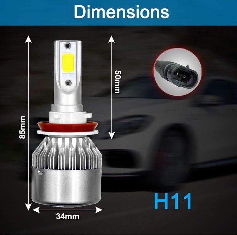 C8-H11 LED Headlight Bulbs Set