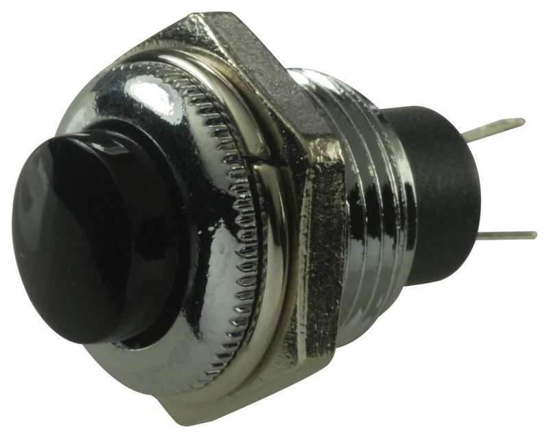 Multicomp Pro (R13-502MA-05-B) Pushbutton Switch, 12.7 mm, SPST, Off-(On)