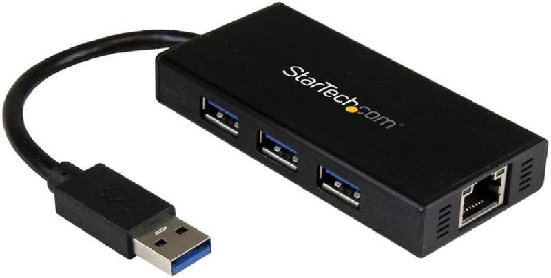Startech (ST3300GU3B) Hub, USB 3.0, Bus Powered, 3 Ports