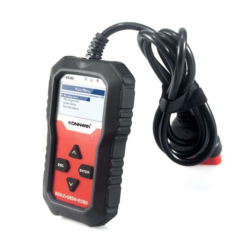 Konnwei KW360 Full System OBD2 Diagnostic Scanner for Mercedes Benz