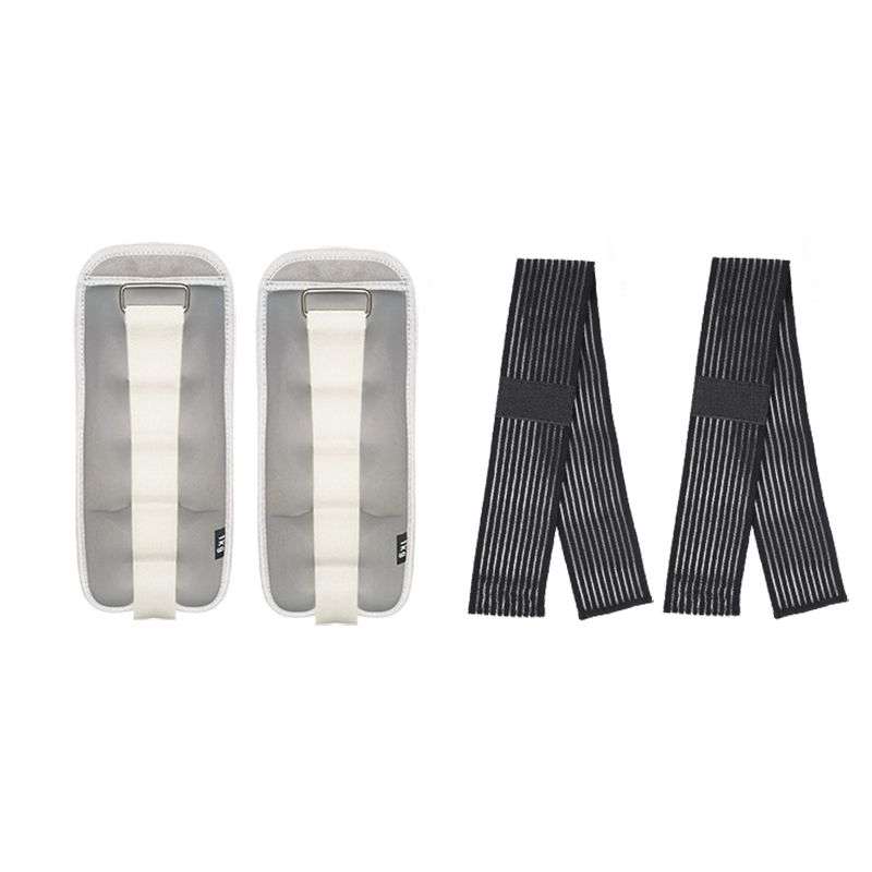 Webuy Sandbag Ankle Weights Pair Set With Adjustable Strap - Grey