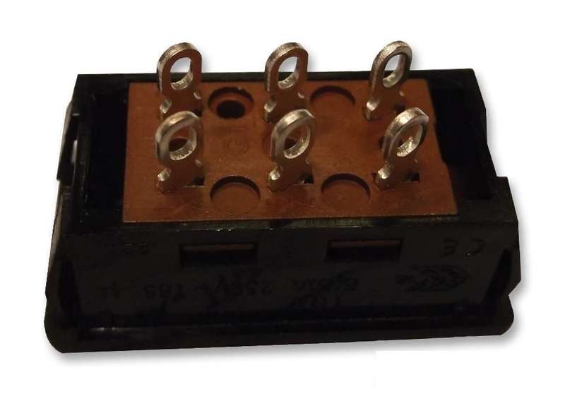 Arcolectric (T22208EAAG) Slide Switch, DPDT, Through Hole, 2000, 10 A, 250V