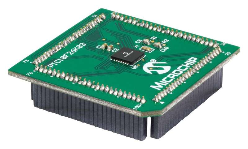 Microchip (MA180037) Daughter Board, PIC18F26K83 MCUs, Plug-In Module
