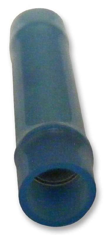 Multicomp Pro (WBNY2) Butt Splice, Tubular, Blue, WBNY, 16 AWG, 14 AWG