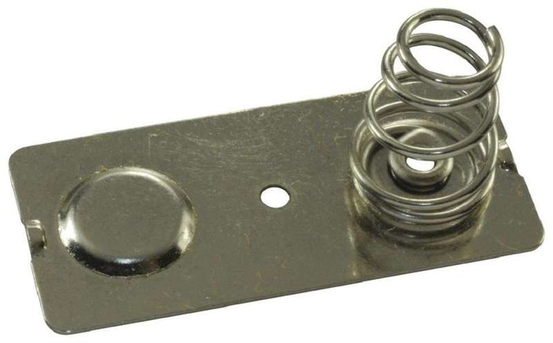 Keystone (5212) Battery Contact, AA, A, Solder Tab, Steel, Nickel Plated