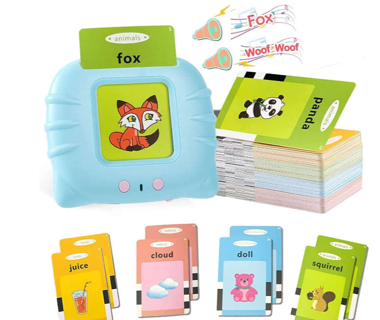 Cards Early Education Device Flash Cards Learning Toys - Pink