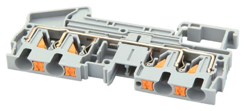Phoenix Contact (PT 4-QUATTRO) DIN Rail Mount Terminal Block, 4 Ways
