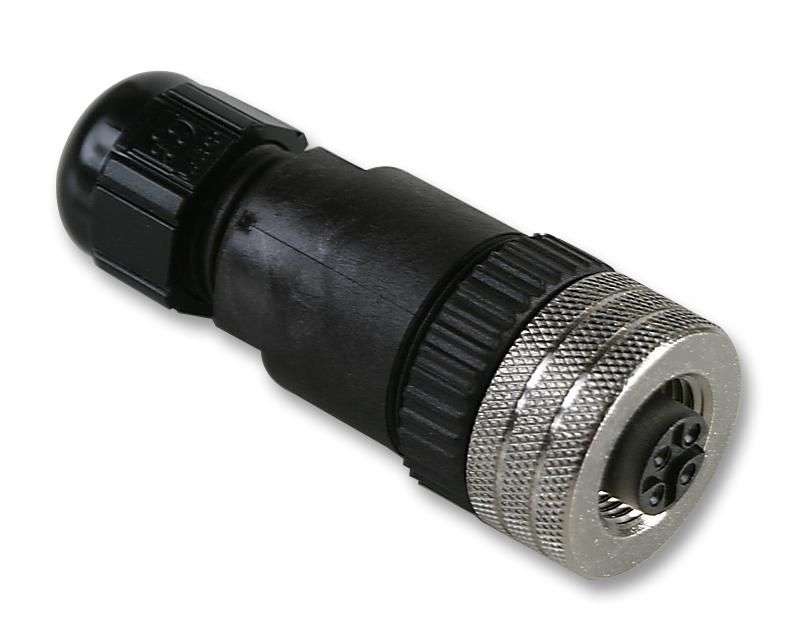 Molex (8A4000-325) Sensor Connector, M12, Female, 4 Positions, Screw Socket