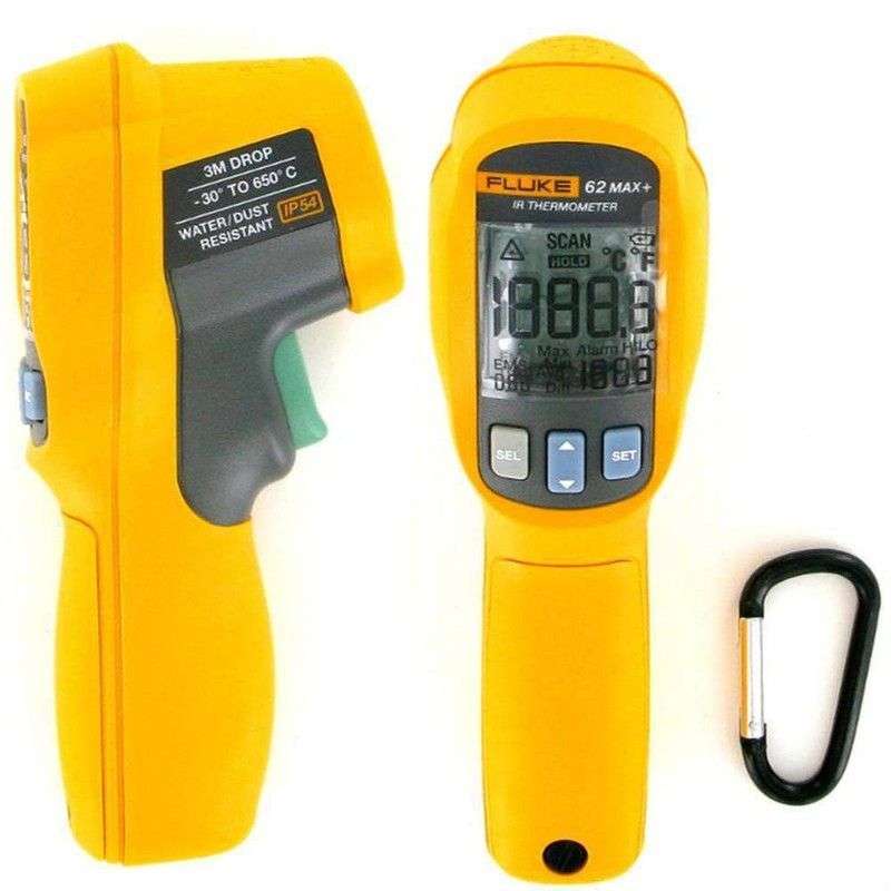 Fluke 62 MAX+ -  IR Thermometer, -30Â°C to +650Â°C, 1 %, 0 Â°C, 50 Â°C