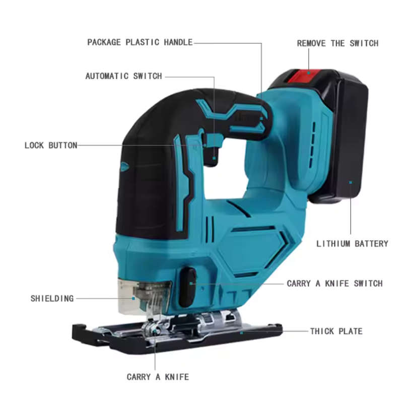 Jiageng Electric Cutting Saw - Cordless, 25V, 2 x 7500mAh Batteries