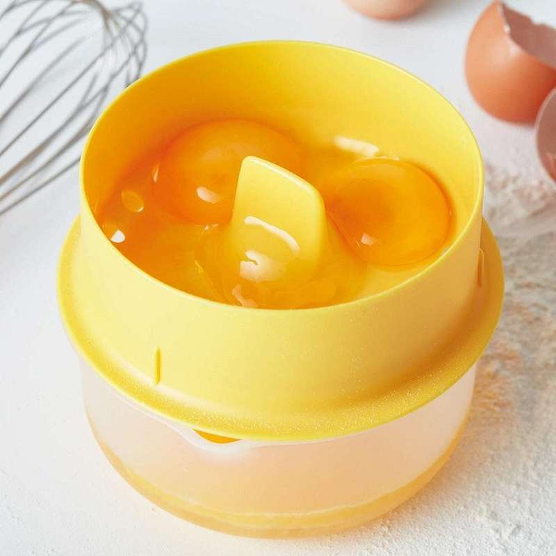 Egg Yolk Catcher Yolk Seperator with collecting base - Holds 6 Eggs