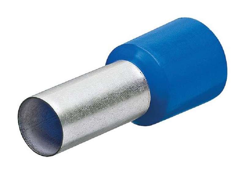 Knipex (97 99 334) Wire Ferrule, Single Wire, 13 AWG, 2.5 mm², 8 mm, Blue