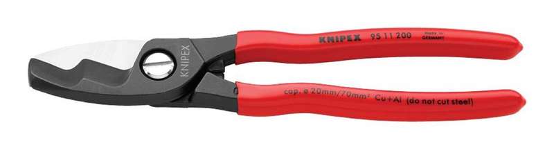 Knipex (95 11 200) Cable Cutter, Shear, Flush, 70mm